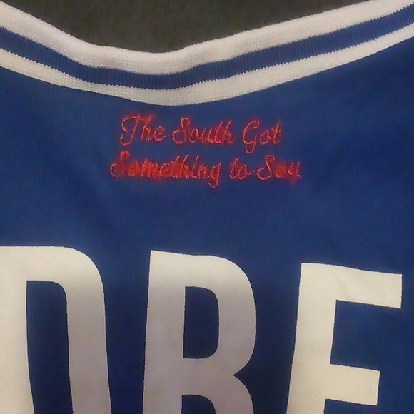 OTIS Gear Andre 3000 Blue/ Slime Green Basketball Jersey. Size S, XL, and XXL - Picture 6 of 7